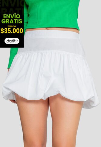 Falda Corta Mujer Blanco Rutta 104255 Rutta