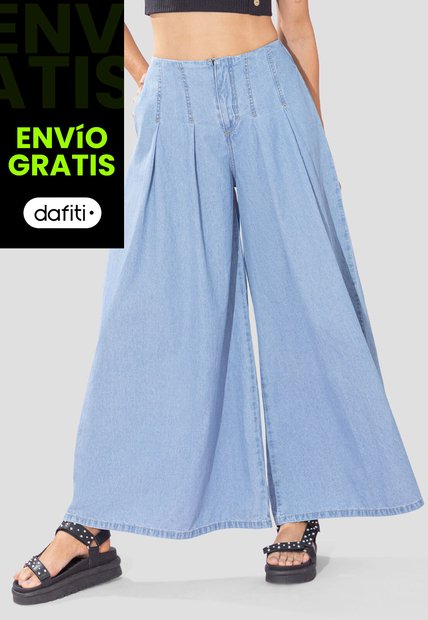 Pantalón Mujer Azul Claro Rutta 107749