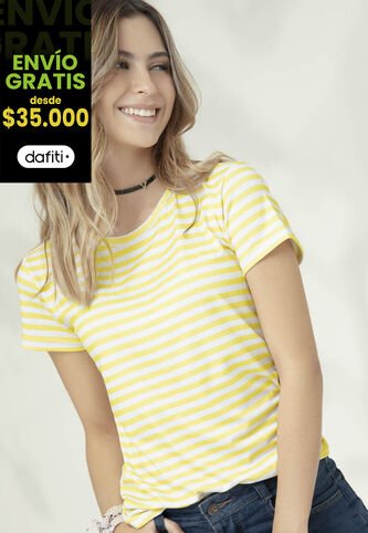 Camiseta Mujer Amarillo Rutta 32852 Rutta
