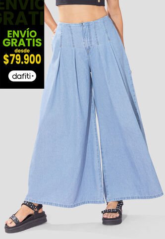 Pantalón Mujer Azul Claro Rutta 107749 Rutta