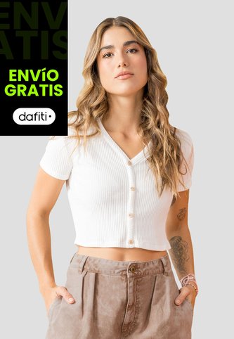 Crop Top Mujer Marfil Rutta 104038 Rutta