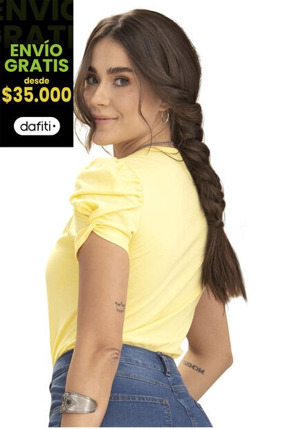 Camiseta Amarillo Pastel Rutta 79579