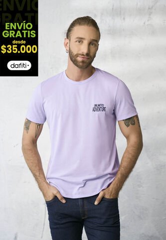 Camiseta Hombre Lila Rutta 1855 Rutta