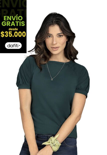 Camiseta Mujer Verde Botella Rutta 78606