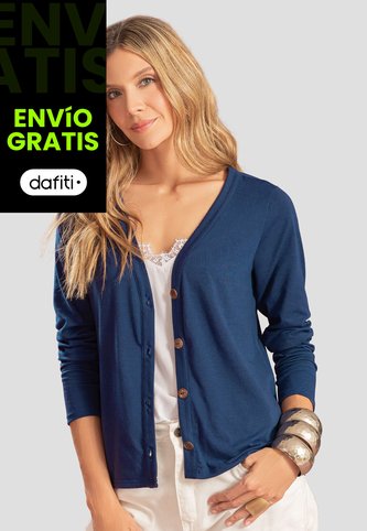 Cardigan Mujer Azul Profundo Rutta 104779 Rutta