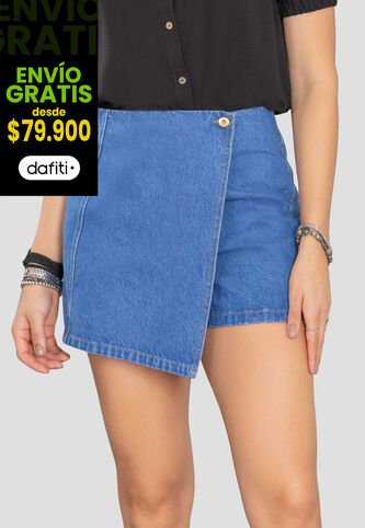 Falda Short Mujer Azul Rutta 105417 Rutta