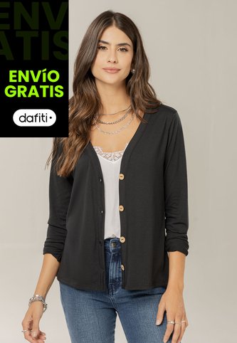 Cardigan Mujer Negro Rutta 104779 Rutta