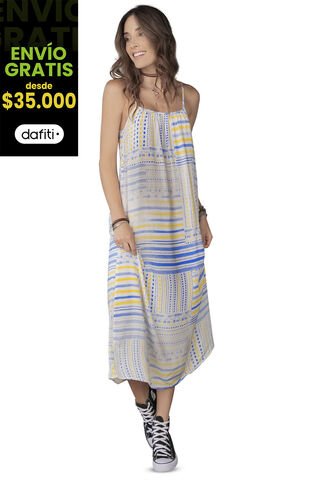 Vestido Largo Estampado Rutta 9756 Rutta