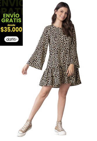 Vestido Corto Estampado Rutta 5634 Rutta