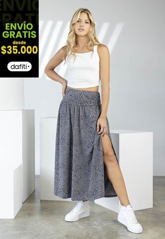 Falda Larga Mujer Multicolor Rutta 6054 Rutta