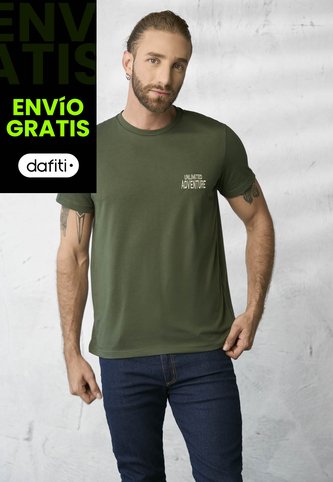 Camiseta Hombre Verde Militar Rutta 1855 Rutta
