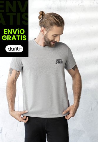 Camiseta Hombre Gris Jaspe Rutta 1855 Rutta