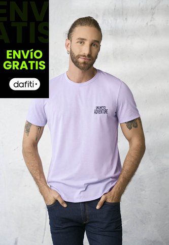 Camiseta Hombre Lila Rutta 1855 Rutta