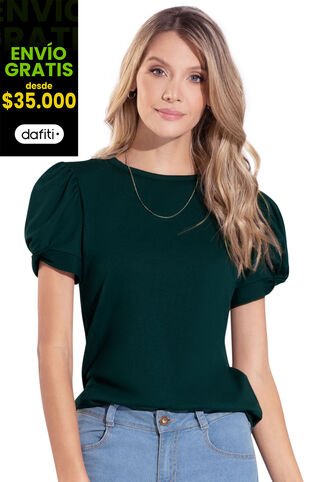 Camiseta Mujer Verde 79579 Rutta