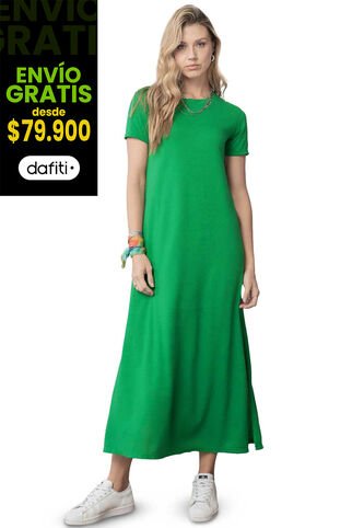 Vestido Largo Mujer Verde Rutta 5616 Rutta