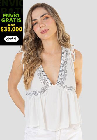 Blusa Mujer Crudo Rutta 110706 Rutta