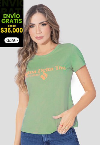 Camiseta Mujer Verde Matcha Rutta 108006 Rutta