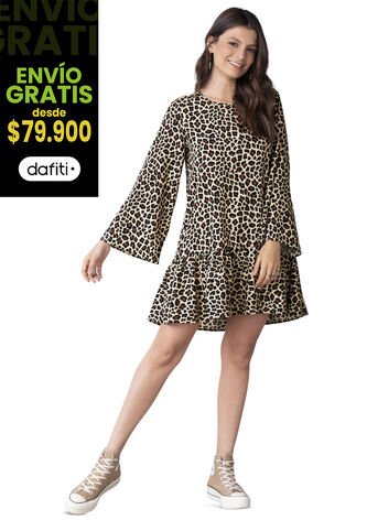 Vestido Corto Estampado Rutta 5634 Rutta