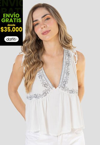 Blusa Mujer Crudo Rutta 110706 Rutta