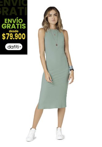Vestido Largo Mujer Verde Oliva Rutta 89419 Rutta