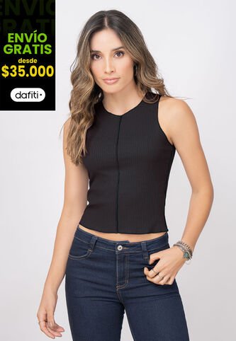 Camiseta Mujer Negro Rutta 7714 Rutta