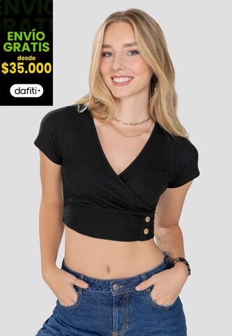 Camiseta Mujer Negro Rutta 103592 Rutta