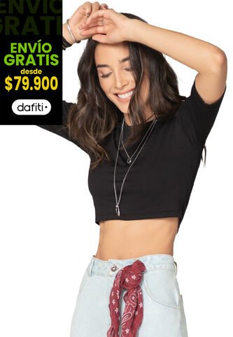 Camiseta Para Mujer Negro Rutta Rutta