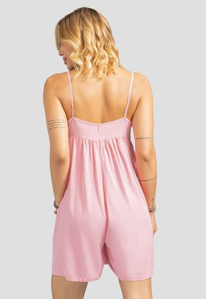 Enterizo Corto Mujer Rosa Polvo Rutta 107961