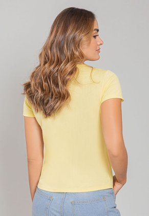 Camiseta Mujer Amarillo Pastel Rutta 107379