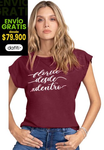 Camiseta Mujer Vinotinto Rutta 77902 Rutta