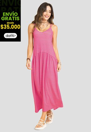 Vestido Largo Mujer Estampado Rutta 107955