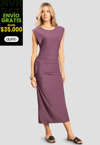 Vestido Largo Mujer Ciruela Rutta 110256 Rutta