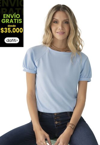 Camiseta Mujer Azul Claro Rutta 78606 Rutta