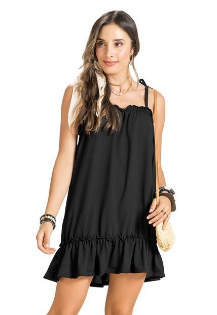 Vestido Mujer Negro Rutta 100180
