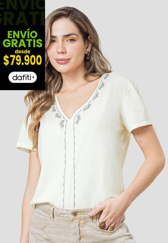 Blusa Mujer Crema Rutta 110707 Rutta