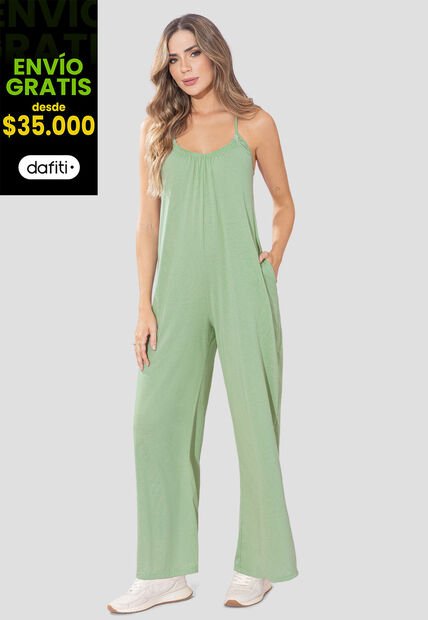 Enterizo Largo Mujer Verde Matcha Rutta 108008