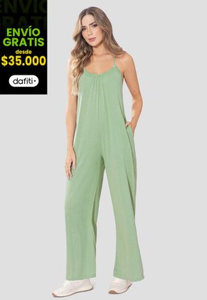 Enterizo Largo Mujer Verde Matcha Rutta 108008