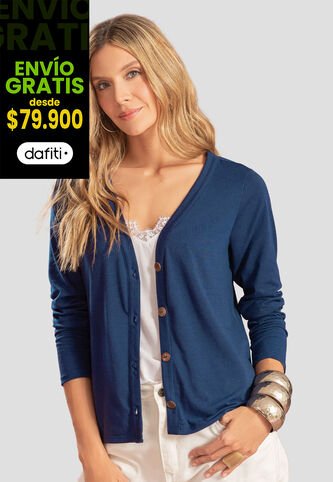 Cardigan Mujer Azul Profundo Rutta 104779 Rutta