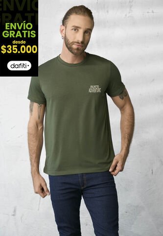 Camiseta Hombre Verde Militar Rutta 1855 Rutta