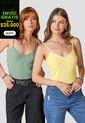 Camiseta Paq X2 Mujer Multicolor Rutta 101052 de Rutta