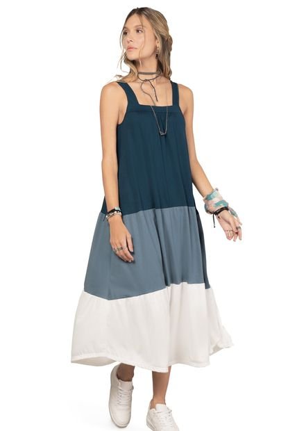 Vestido Largo Para Mujer Multicolor Rutta