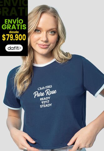 Camiseta Mujer Azul Profundo Rutta 107358 Rutta