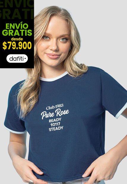 Camiseta Mujer Azul Profundo Rutta 107358