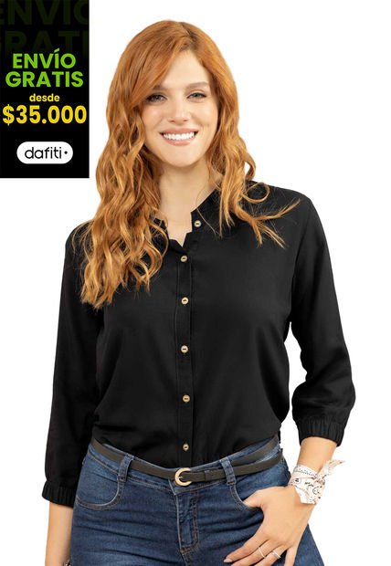 Camisa Mujer Negro Rutta 1784