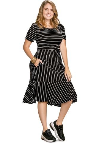 Vestido Adulto Bicolor Raya Tesoro Rutta 74932 Rutta