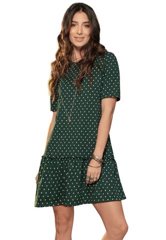 Vestido Corto Mujer Verde 87731 Rutta