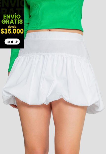 Falda Corta Mujer Blanco Rutta 104255