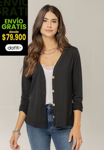 Cardigan Mujer Negro Rutta 104779 Rutta