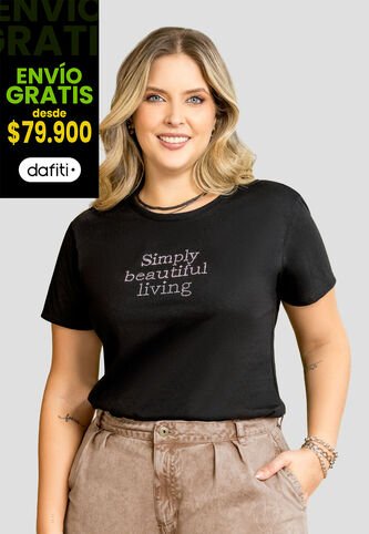 Camiseta Mujer Negro Rutta 104032 Rutta