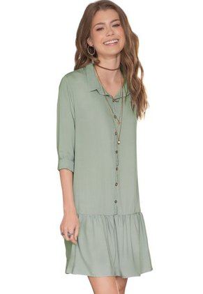 Vestido Corto Para Mujer Verde Oliva Rutta